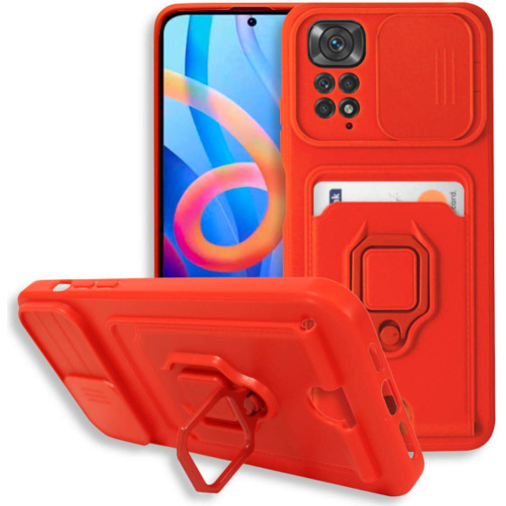 Bodycell Multifunction Case �� ������� Xiaomi Note 11/11s 4G Red - (BM-00104)