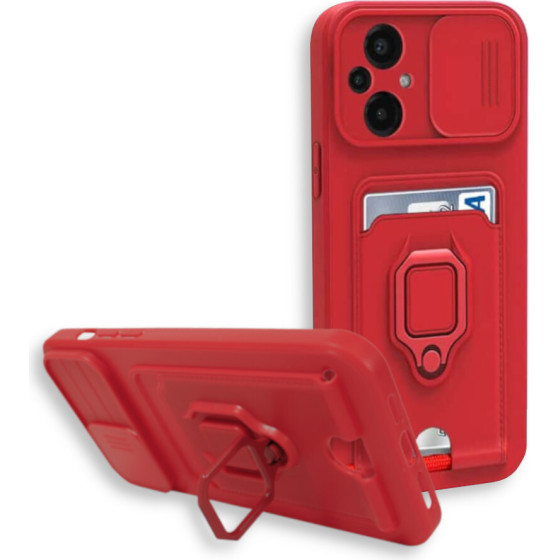 Bodycell Multifunction Case �� ������� Xiaomi Poco M5 Red - (BM-00144)