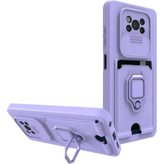 Bodycell Multifunction Case �� ������� Xiaomi Poco X3 NFC Purple - (BM-00087)