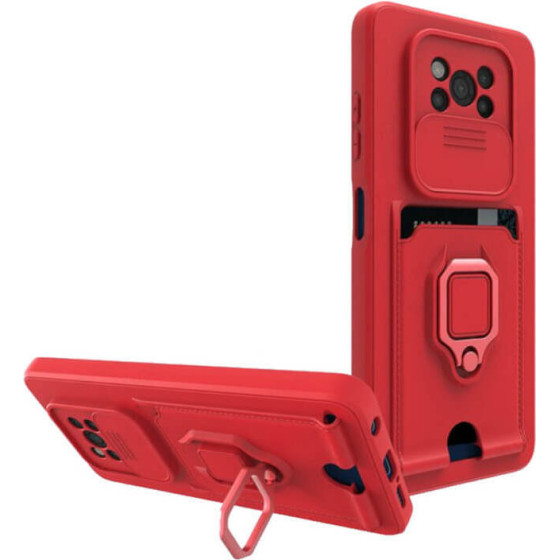 Bodycell Multifunction Case �� ������� Xiaomi Poco X3 NFC Red - (BM-00086)
