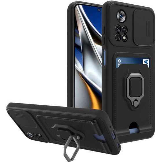 Bodycell Multifunction Case �� ������� Xiaomi Poco X4 Pro 5G Black - (BM-00145)