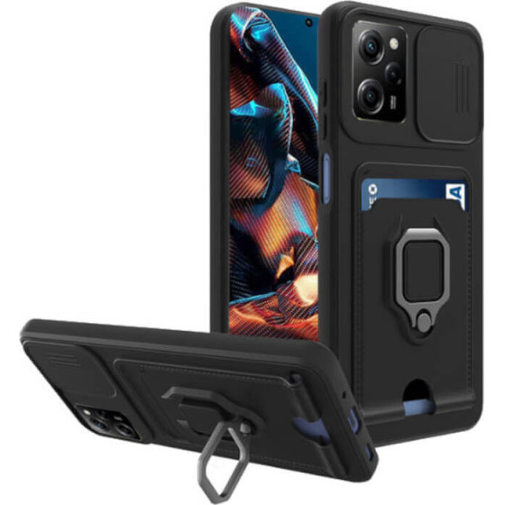 Bodycell Multifunction Case �� ������� Xiaomi Poco X5 Pro/Note 12 Pro Black - (BM-00151)