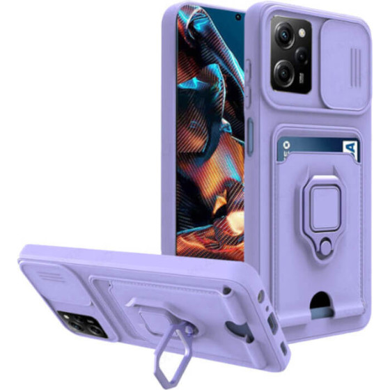 Bodycell Multifunction Case �� ������� Xiaomi Poco X5 Pro/Note 12 Pro Purple - (BM-00152)