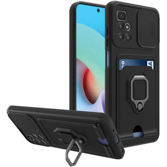 Bodycell Multifunction Case �� ������� Xiaomi Redmi 10/Note 11 4G Black - (BM-00088)