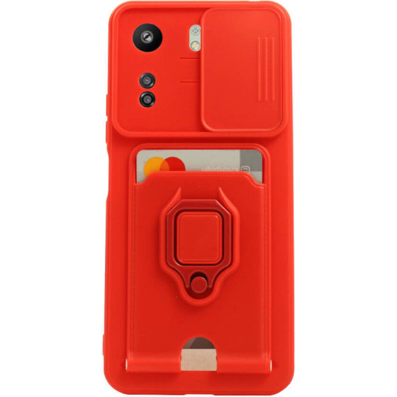 Bodycell Multifunction Case �� ������� Xiaomi Redmi 13C 4G/Poco C65 Red - (BM-00204)