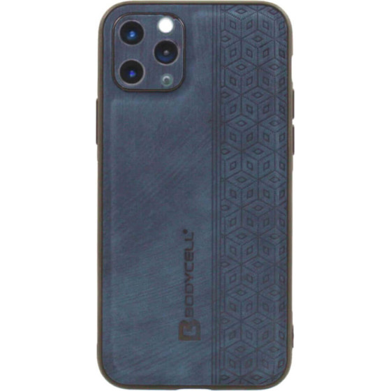 Bodycell Pattern Leather Backcover iPhone 11 Pro Max Blue - (BY-00003)