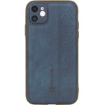 Bodycell Pattern Leather Backcover iPhone 12 Blue - (BY-00004)