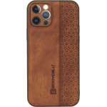 Bodycell Pattern Leather Backcover iPhone 12 Pro Max Brown - (BY-00018)