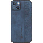 Bodycell Pattern Leather Backcover iPhone 14 Plus Blue - (BY-00012)