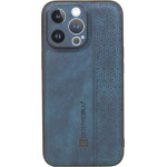 Bodycell Pattern Leather Backcover iPhone 14 Pro Max Blue - (BY-00013)