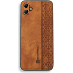 Bodycell Pattern Leather Backcover Samsung A04E Brown - (BY-00028)