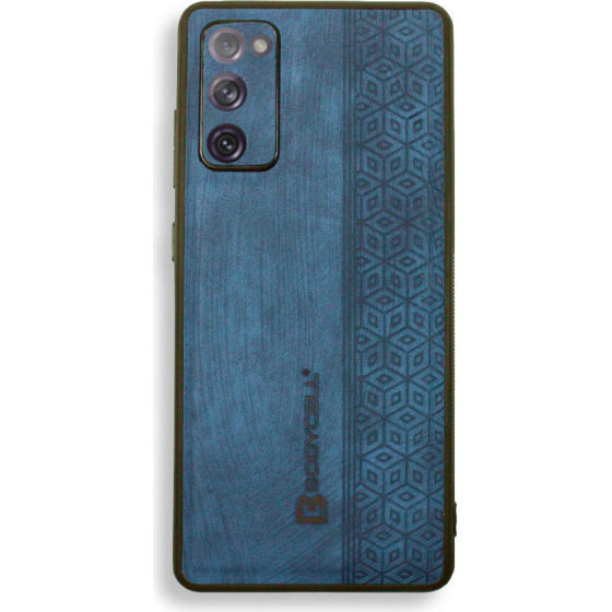 Bodycell Pattern Leather Backcover Samsung S20 FE Blue - (BY-00033)