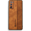 Bodycell Pattern Leather Backcover Samsung S20 FE Brown - (BY-00034)