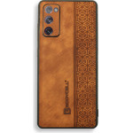 Bodycell Pattern Leather Backcover Samsung S20 FE Brown - (BY-00034)
