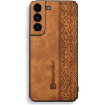 Bodycell Pattern Leather Backcover Samsung S22 Brown - (BY-00038)