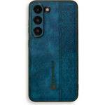 Bodycell Pattern Leather Backcover Samsung S23 Blue - (BY-00043)