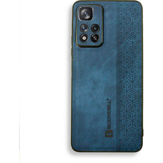 Bodycell Pattern Leather Backcover Xiaomi Note 11 Pro Plus Blue - (BY-00055)