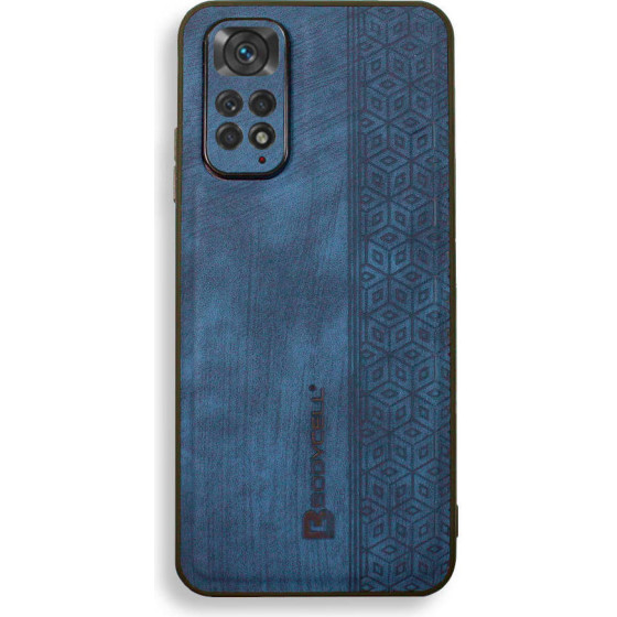 Bodycell Pattern Leather Backcover Xiaomi Note 11S/Note 11 Blue - (BY-00051)