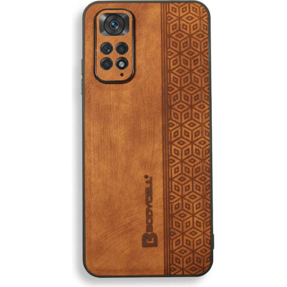 Bodycell Pattern Leather Backcover Xiaomi Note 11S/Note 11 Brown - (BY-00052)