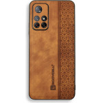 Bodycell Pattern Leather Backcover Xiaomi Note 11T/Note 11s 5G/Poco M4 Pro 5G Brown - (BY-00054)