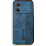 Bodycell Pattern Leather Backcover Xiaomi Poco M4 5G Blue - (BY-00047)