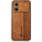 Bodycell Pattern Leather Backcover Xiaomi Poco M4 5G Brown - (BY-00048)