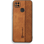 Bodycell Pattern Leather Backcover Xiaomi Redmi 9C/10A Brown - (BY-00046)