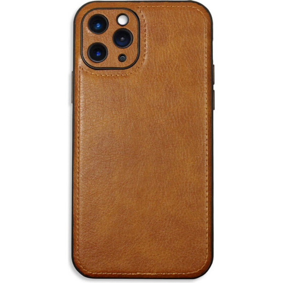 Bodycell Prestige Leather Backcover iPhone 11 Pro Max Brown - (BJ-00011)