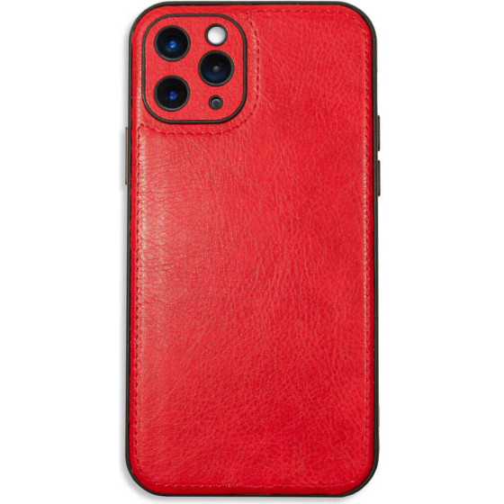 Bodycell Prestige Leather Backcover iPhone 11 Pro Max Red - (BJ-00012)