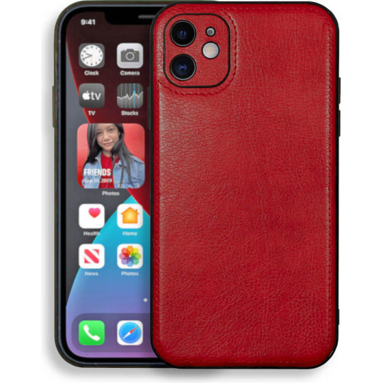 Bodycell Prestige Leather Backcover iPhone 11 Red - (BJ-00004)