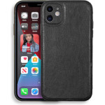 Bodycell Prestige Leather Backcover iPhone 12 Black - (BJ-00013)