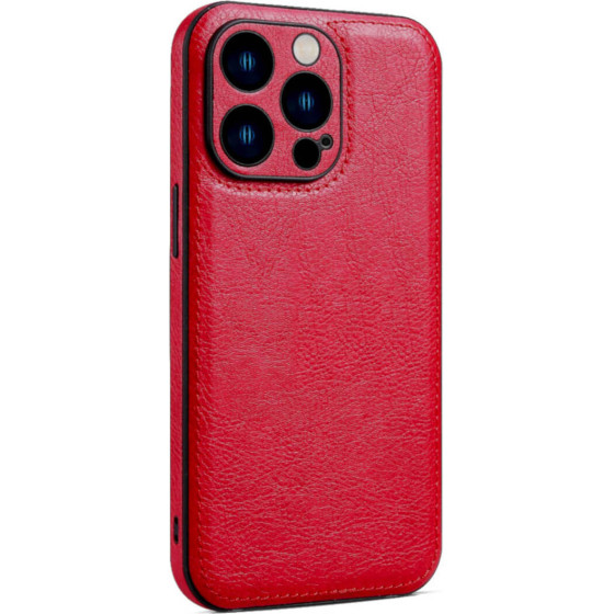 Bodycell Prestige Leather Backcover iPhone 12 Pro Red - (BJ-00020)