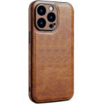 Bodycell Prestige Leather Backcover iPhone 14 Pro Max Brown - (BJ-00051)