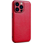 Bodycell Prestige Leather Backcover iPhone 14 Pro Max Red - (BJ-00052)