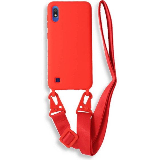 Bodycell Silicon Case �� ������� Samsung A10/M10 Red - (BL-00044)