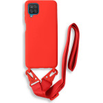 Bodycell Silicon Case �� ������� Samsung A12 Red - (BL-00048)
