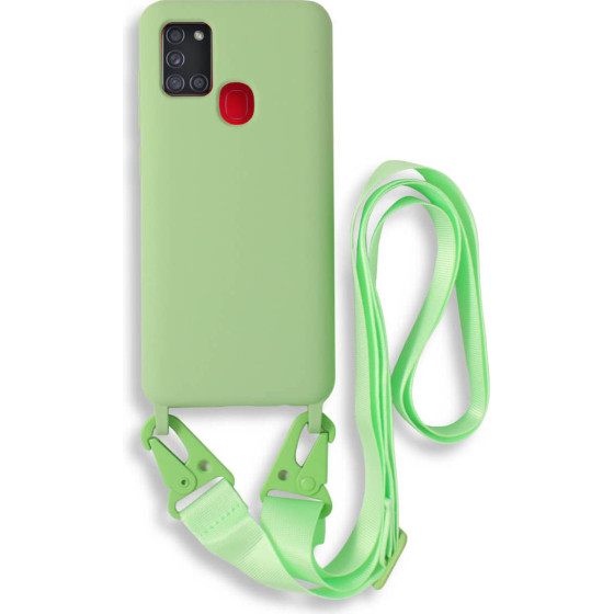 Bodycell Silicon Case �� ������� Samsung A21s Green - (BL-00054)