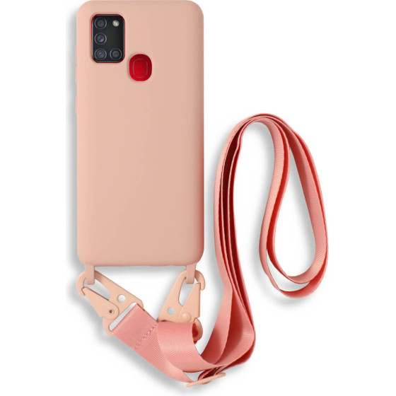Bodycell Silicon Case �� ������� Samsung A21s Pink - (BL-00055)