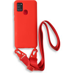 Bodycell Silicon Case �� ������� Samsung A21s Red - (BL-00056)