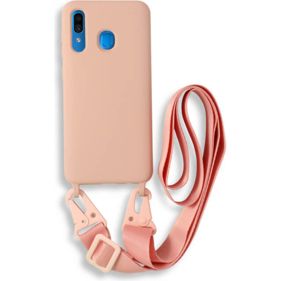 Bodycell Silicon Case �� ������� Samsung A30 Pink - (BL-00065)