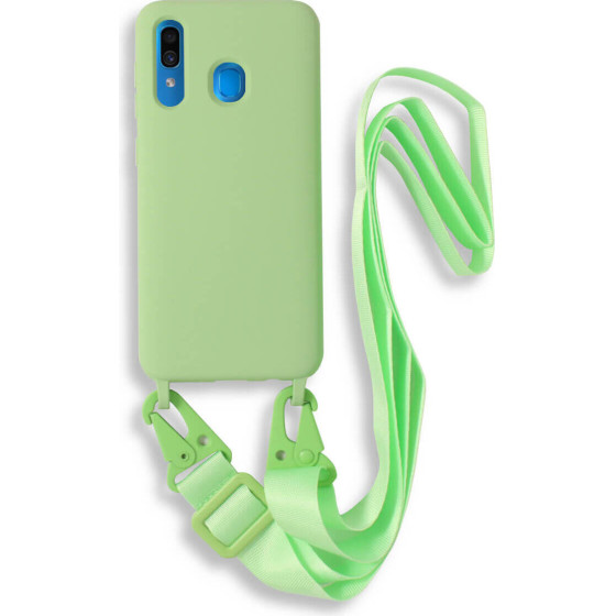 Bodycell Silicon Case �� ������� Samsung A30 Green - (BL-00064)