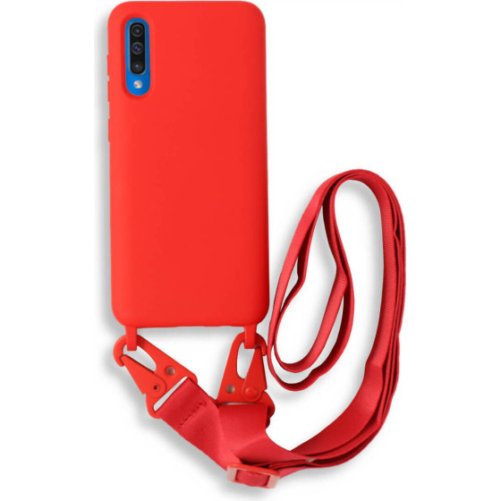 Bodycell Silicon Case �� ������� Samsung A50/A50s/A30s Red - (BL-00088)