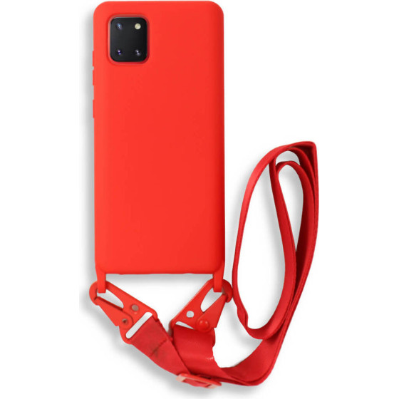 Bodycell Silicon Case �� ������� Samsung Note 10 Lite Red - (BL-00106)