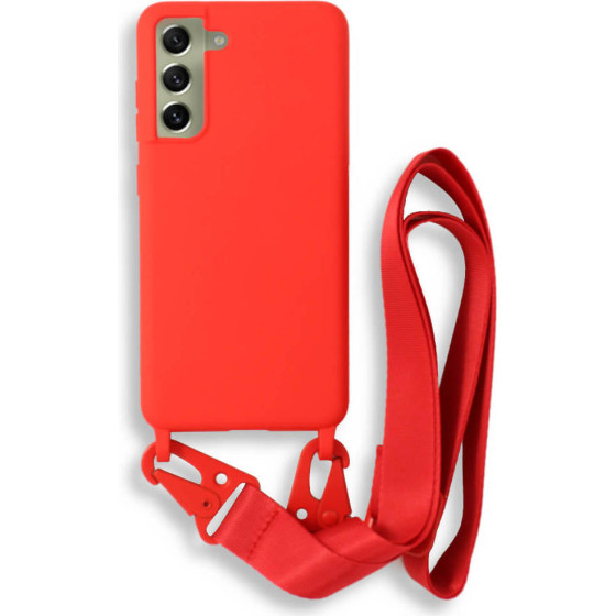 Bodycell Silicon Case �� ������� Samsung S21 FE Red - (BL-00113)
