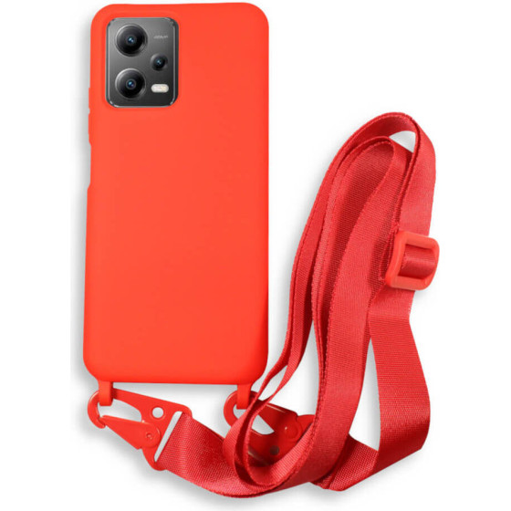 Bodycell Silicon Case �� ������� Xiaomi Poco X5/Note 12 5G Red - (BL-00200)