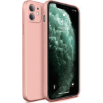 Bodycell Square Liquid Silicon Case iPhone 11 Pink - (04-00772)