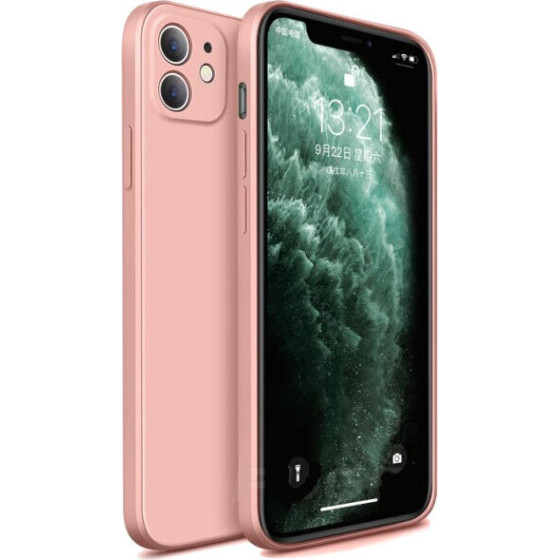 Bodycell Square Liquid Silicon Case iPhone 11 Pink - (04-00772)