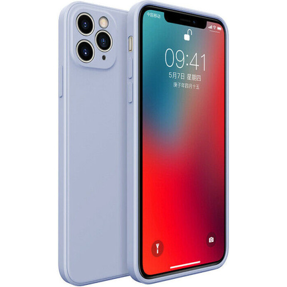 Bodycell Square Liquid Silicon Case iPhone 11 Pro Light Blue - (04-00723)