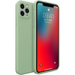 Bodycell Square Liquid Silicon Case iPhone 11 Pro Light Green - (04-00724)