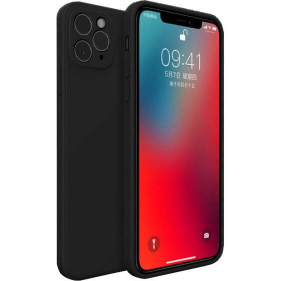 Bodycell Square Liquid Silicon Case iPhone 11 Pro Max Black - (04-00888)